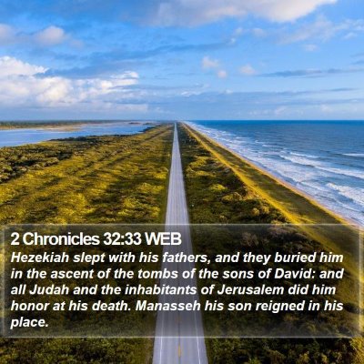 2 Chronicles 32:33 WEB Bible Verse Image