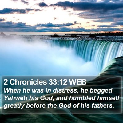 2 Chronicles 33:12 WEB Bible Verse Image