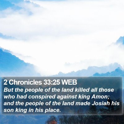 2 Chronicles 33:25 WEB Bible Verse Image