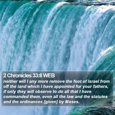 2 Chronicles 33:8 WEB Bible Verse Image