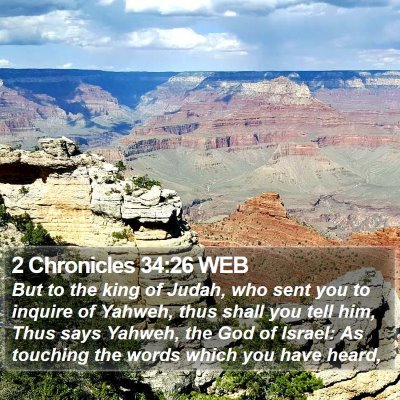 2 Chronicles 34:26 WEB Bible Verse Image