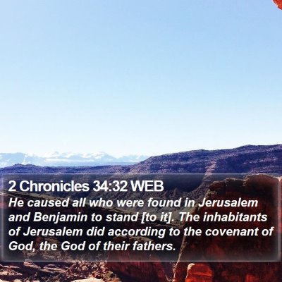 2 Chronicles 34:32 WEB Bible Verse Image