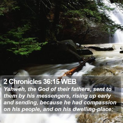 2 Chronicles 36:15 WEB Bible Verse Image