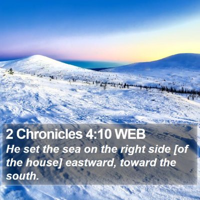2 Chronicles 4:10 WEB Bible Verse Image