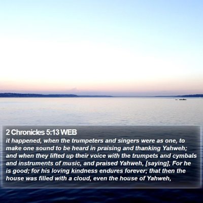 2 Chronicles 5:13 WEB Bible Verse Image