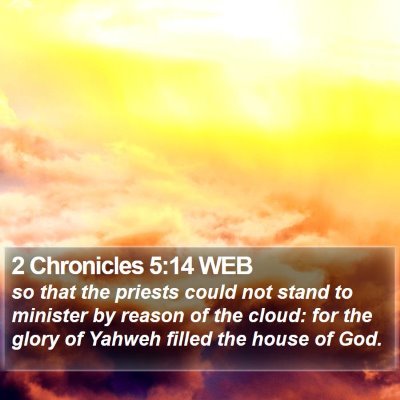 2 Chronicles 5:14 WEB Bible Verse Image
