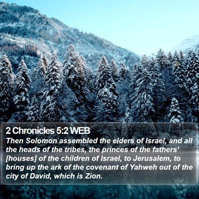 2 Chronicles 5:2 WEB Bible Verse Image