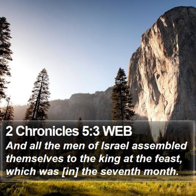 2 Chronicles 5:3 WEB Bible Verse Image