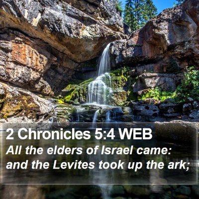 2 Chronicles 5:4 WEB Bible Verse Image