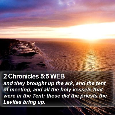 2 Chronicles 5:5 WEB Bible Verse Image