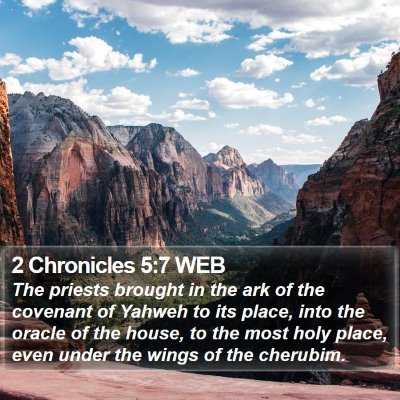 2 Chronicles 5:7 WEB Bible Verse Image