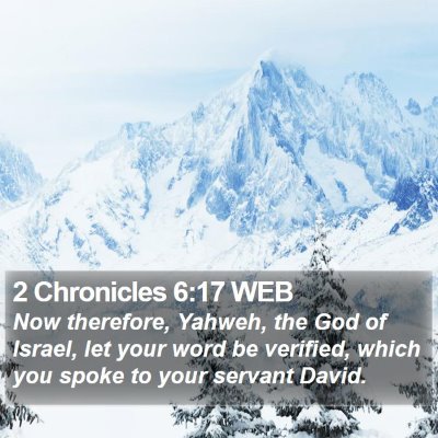 2 Chronicles 6:17 WEB Bible Verse Image