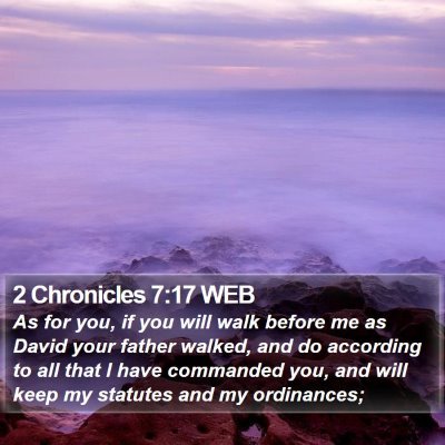 2 Chronicles 7:17 WEB Bible Verse Image