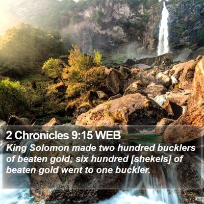 2 Chronicles 9:15 WEB Bible Verse Image