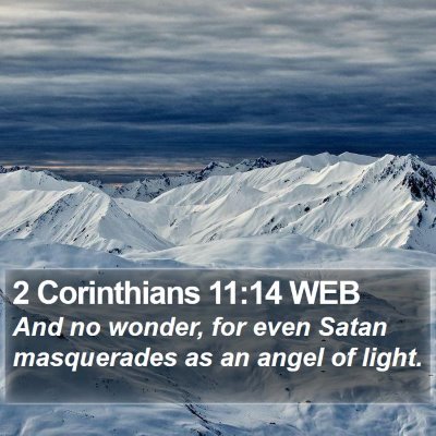 2 Corinthians 11:14 WEB Bible Verse Image