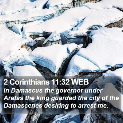 2 Corinthians 11:32 WEB Bible Verse Image