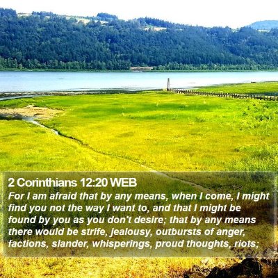 2 Corinthians 12:20 WEB Bible Verse Image