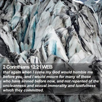 2 Corinthians 12:21 WEB Bible Verse Image