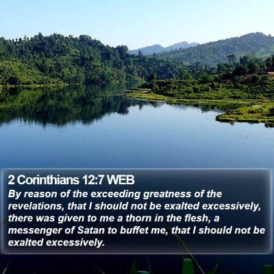 2 Corinthians 12:7 WEB Bible Verse Image