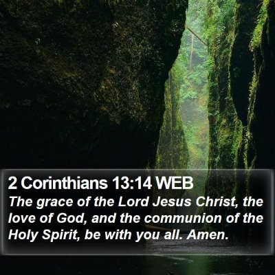 2 Corinthians 13:14 WEB Bible Verse Image