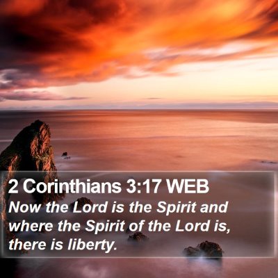 2 Corinthians 3:17 WEB Bible Verse Image