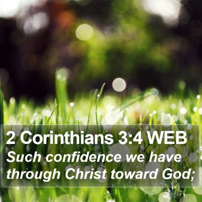 2 Corinthians 3:4 WEB Bible Verse Image