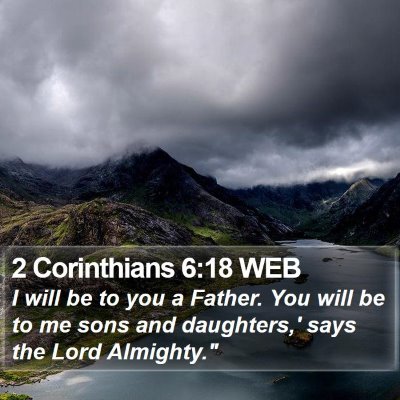 2 Corinthians 6:18 WEB Bible Verse Image