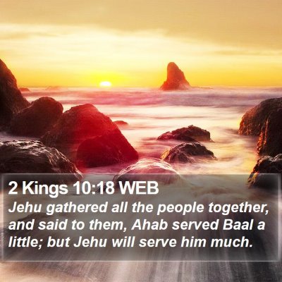 2 Kings 10:18 WEB Bible Verse Image