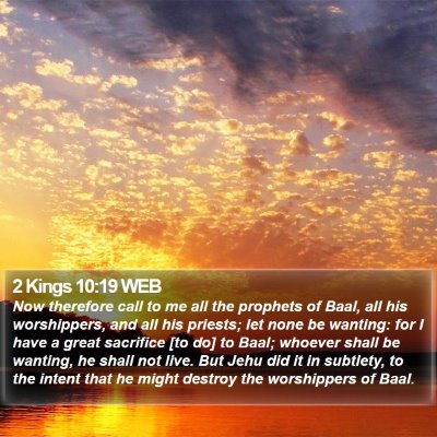 2 Kings 10:19 WEB Bible Verse Image