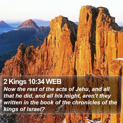 2 Kings 10:34 WEB Bible Verse Image