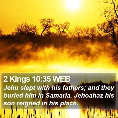 2 Kings 10:35 WEB Bible Verse Image