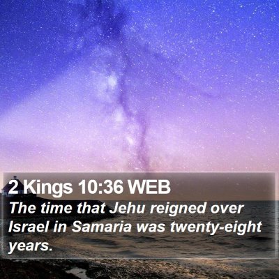 2 Kings 10:36 WEB Bible Verse Image