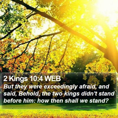 2 Kings 10:4 WEB Bible Verse Image