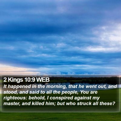 2 Kings 10:9 WEB Bible Verse Image