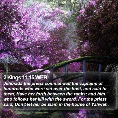2 Kings 11:15 WEB Bible Verse Image
