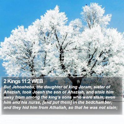 2 Kings 11:2 WEB Bible Verse Image