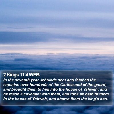 2 Kings 11:4 WEB Bible Verse Image