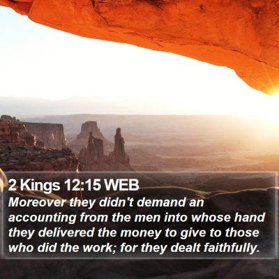 2 Kings 12:15 WEB Bible Verse Image
