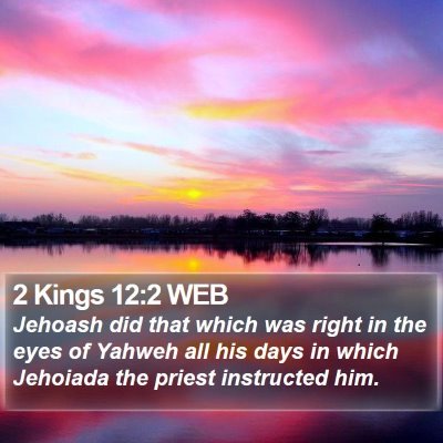 2 Kings 12:2 WEB Bible Verse Image