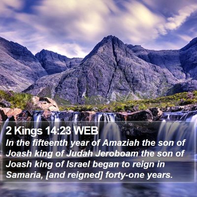 2 Kings 14:23 WEB Bible Verse Image