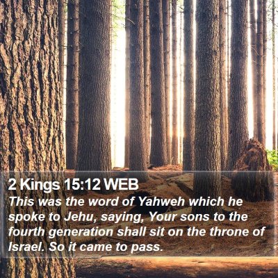 2 Kings 15:12 WEB Bible Verse Image