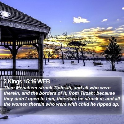 2 Kings 15:16 WEB Bible Verse Image