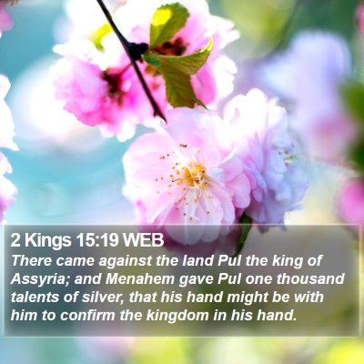 2 Kings 15:19 WEB Bible Verse Image