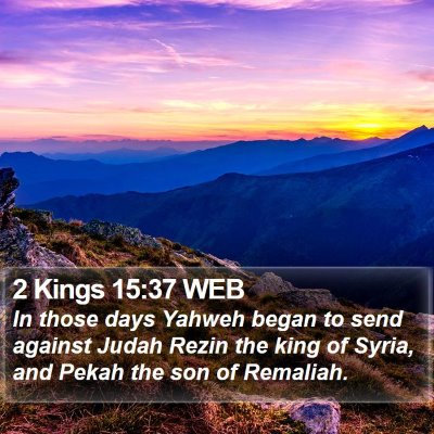2 Kings 15:37 WEB Bible Verse Image