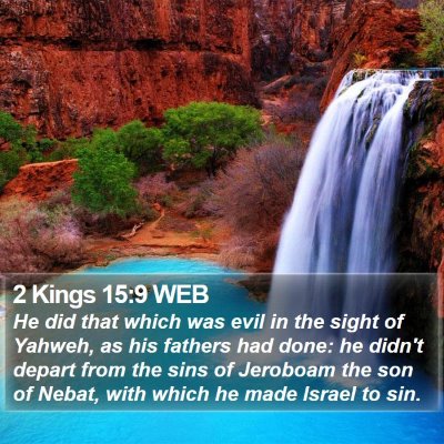 2 Kings 15:9 WEB Bible Verse Image