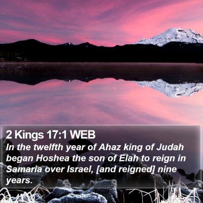 2 Kings 17:1 WEB Bible Verse Image