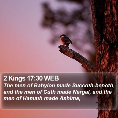 2 Kings 17:30 WEB Bible Verse Image
