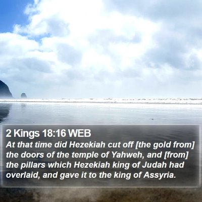 2 Kings 18:16 WEB Bible Verse Image