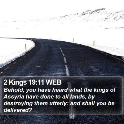2 Kings 19:11 WEB Bible Verse Image