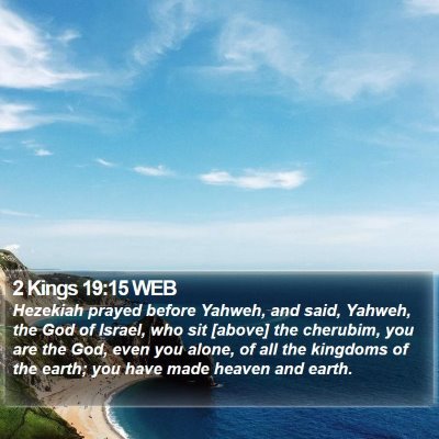 2 Kings 19:15 WEB Bible Verse Image